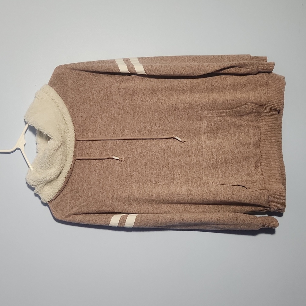 No boundaries sweatshirt sherpa collar, L